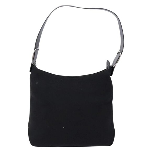 Salvatore Ferragamo Vala Shoulder Bag Canvas Black Silver Auth - Picture 3 of 16